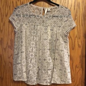 LC Lauren Conrad Lace Top Size XS